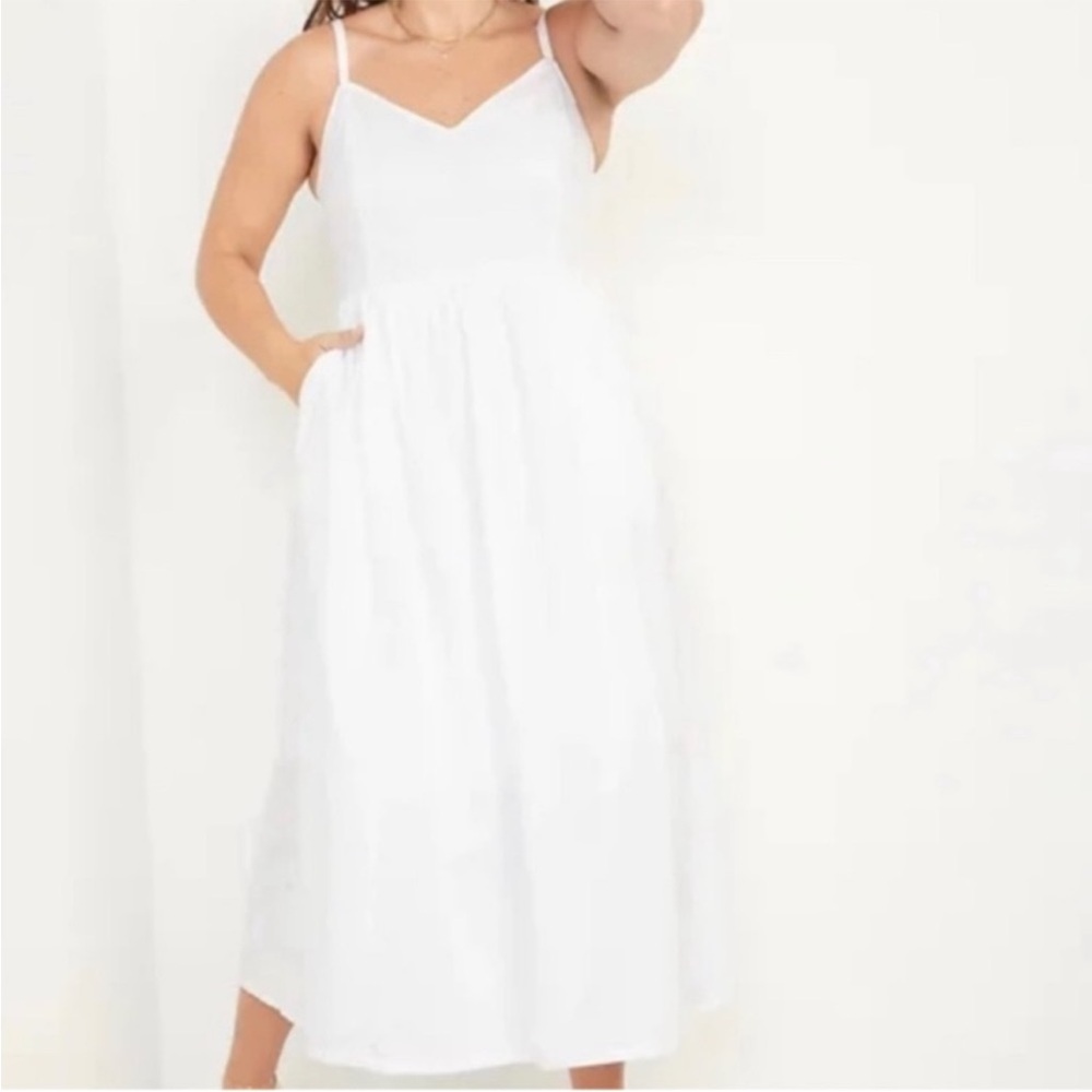 ❤️Old navy Cotton-Poplin Cami Maxi‎ Swing Dress